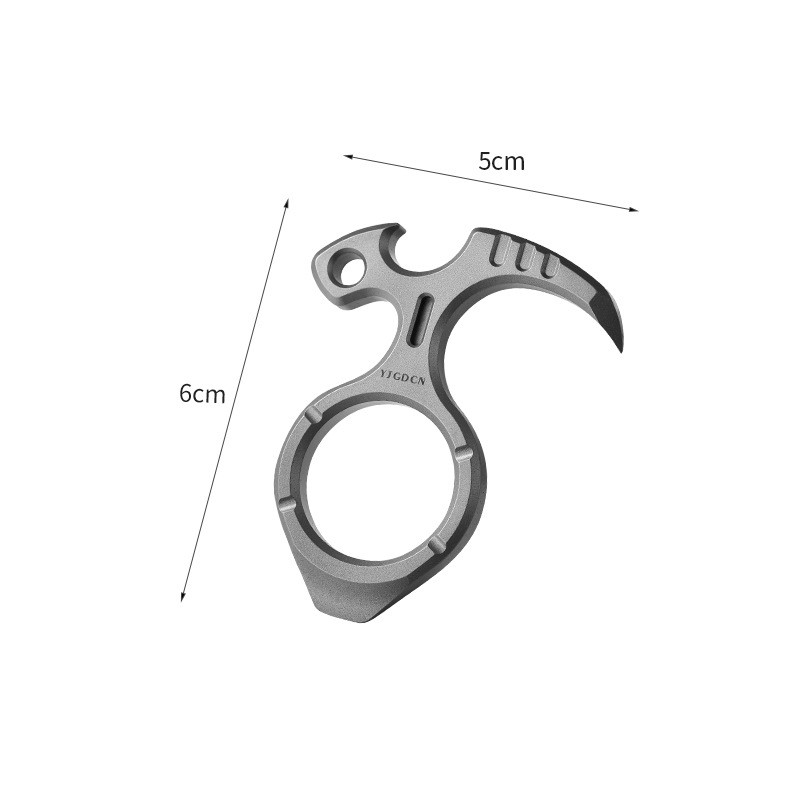 RIHE Design TC4 TITANIUM PRY Bar TOOL sickle EDC bottle opener