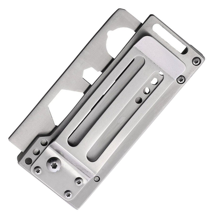 Marbles Multi Function Folder Tan Several Integrated Tools Ruler Money Clip