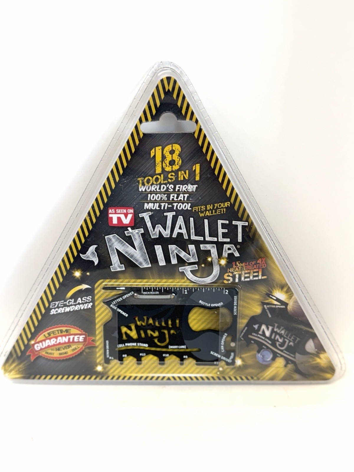 WALLET NINJA 18 Tools in 1 Flat Multi Wallet CC Size Tool AS SEEN ON TV NEW