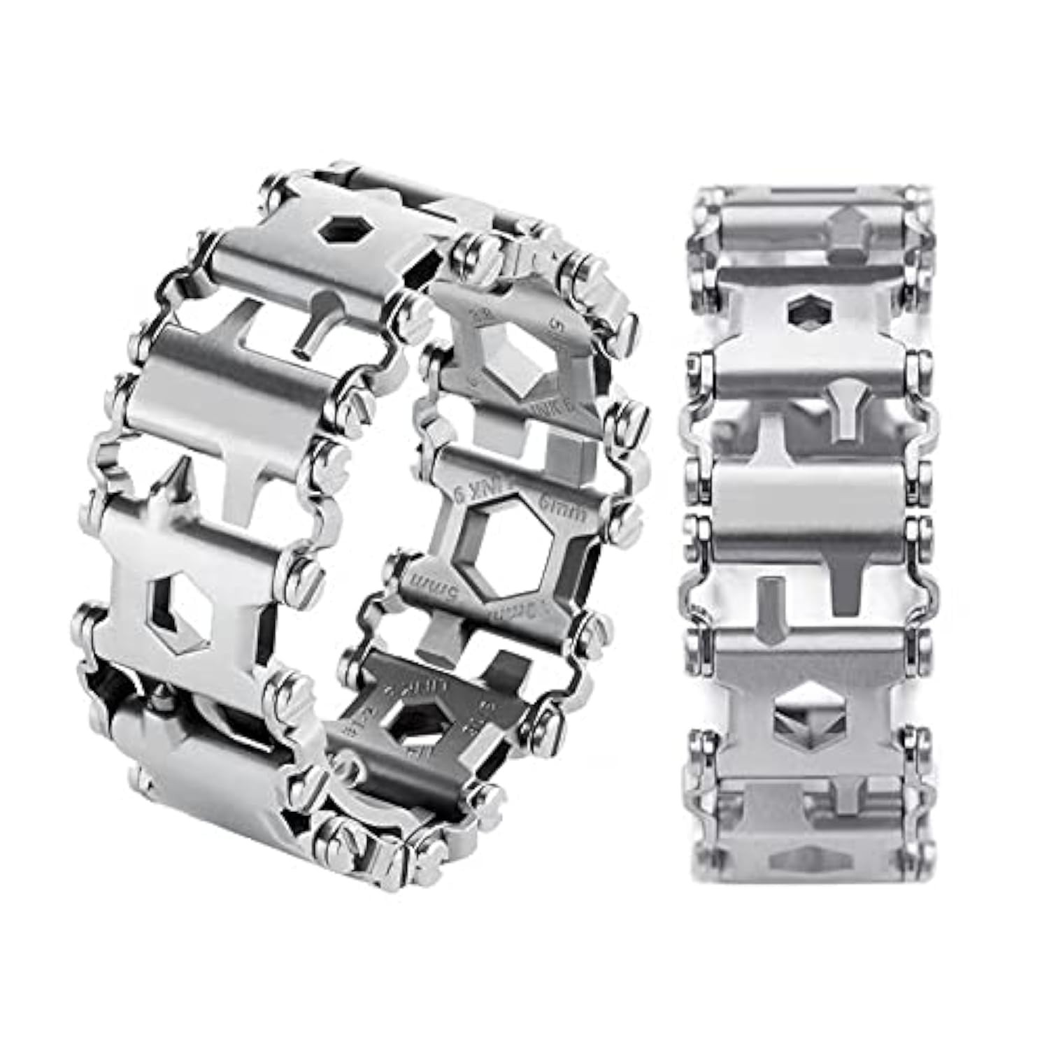 29-in-1 Multitool Bracelet for Men & Women – Stainless Steel Survival Wristband