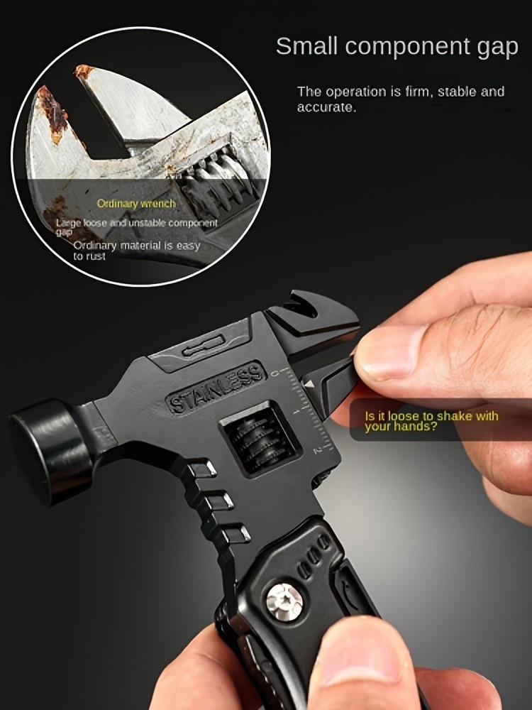 Outdoor Multi-Tool Hammer Wrench Emergency Escape Camping Folding Pliers