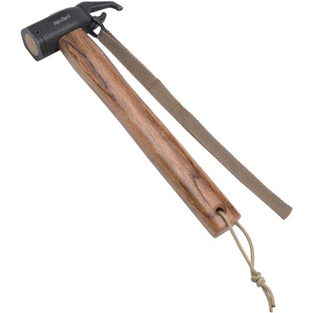 NexTool Wilds Camping Hammer Beech Wood Handle With 420 Stainless Head – NE20204