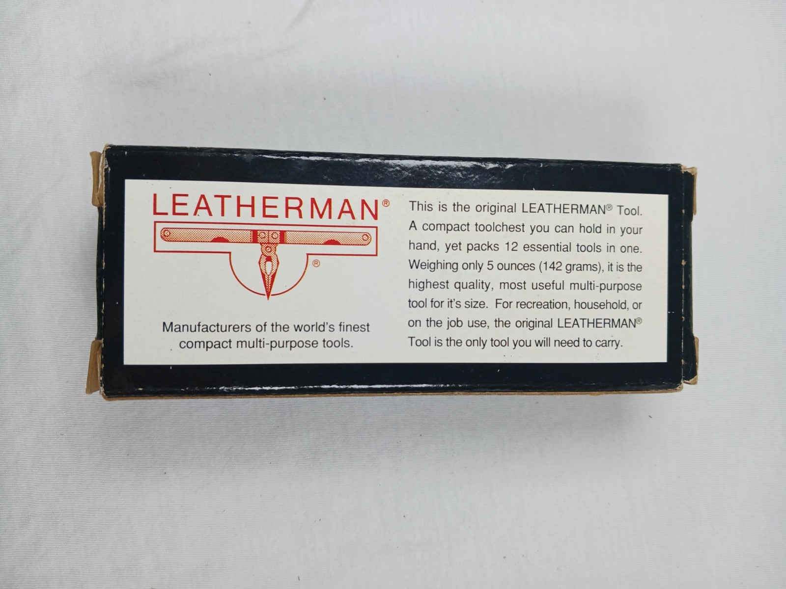 Leatherman Pocket Survival Tool PST 12-in-1 Straight Edge w/ Sheath Box Guide