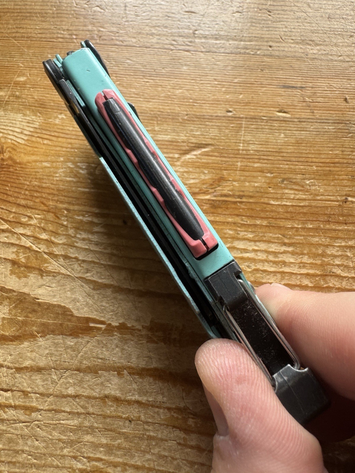 LEATHERMAN SIGNAL Coyote Aqua/Black USA Combo Blade 19 Tools – Used Ferro Rod