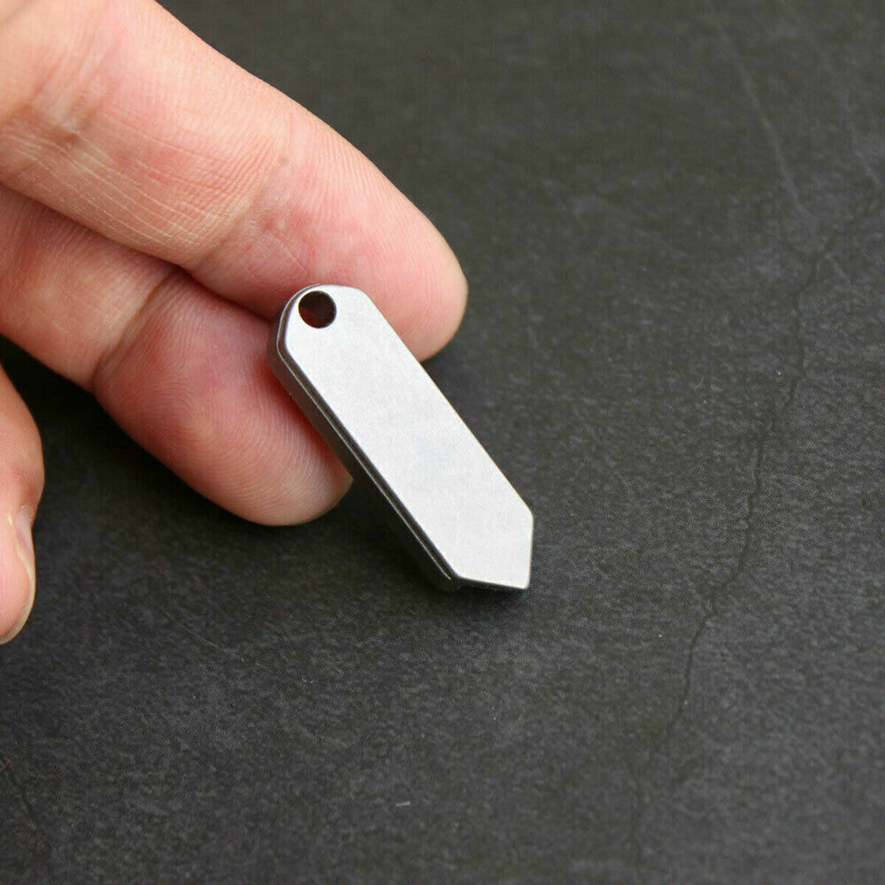 Alloy Brass Mini Knife Blade Survival Escape Key Chain Pendant EDC TOOL