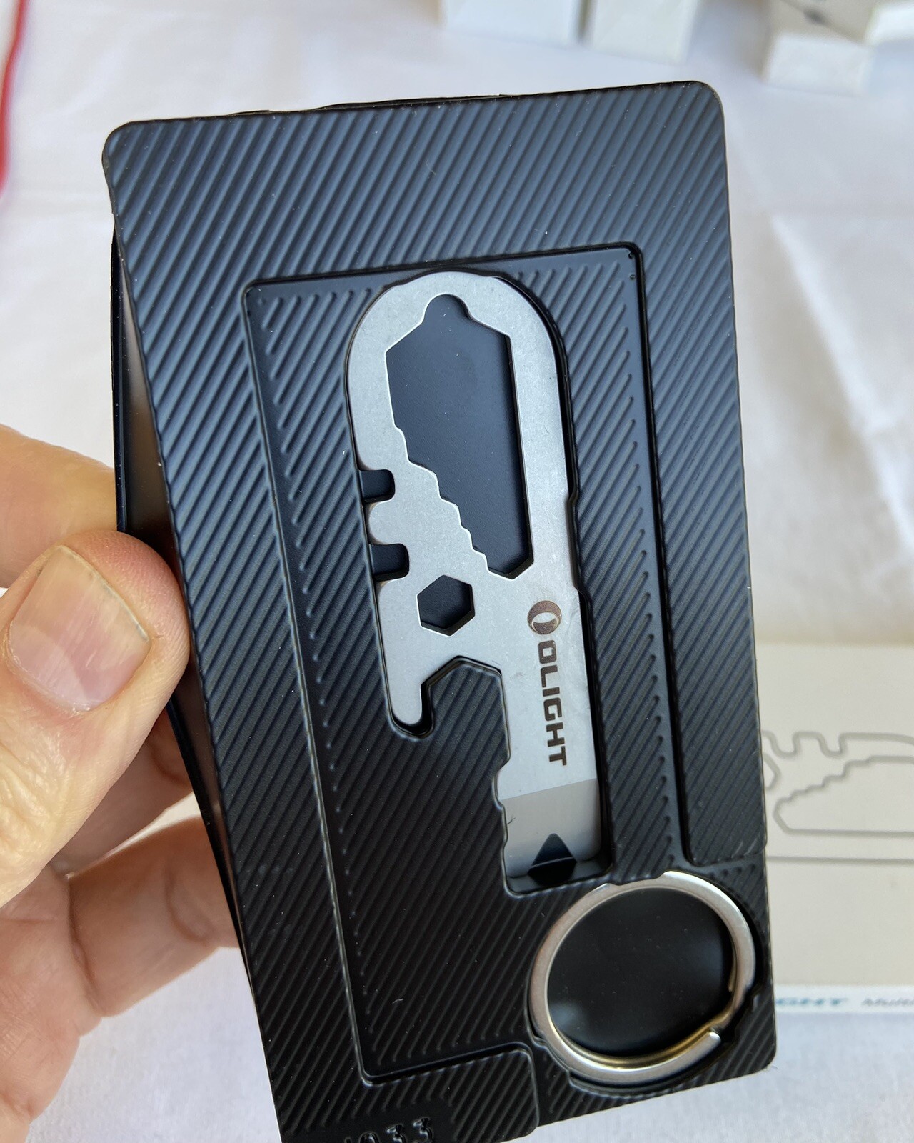 Olight Keychain Multitool, 420 Stainless Steel, Key Ring, Bottle Opener, Pry
