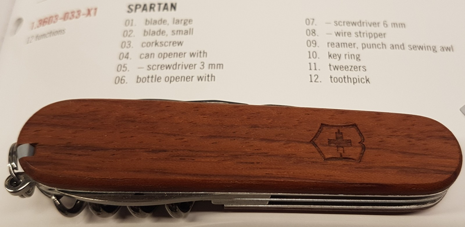 Victorinox Swiss Army Knife SPARTAN Walnut WOOD NEW old stock original box