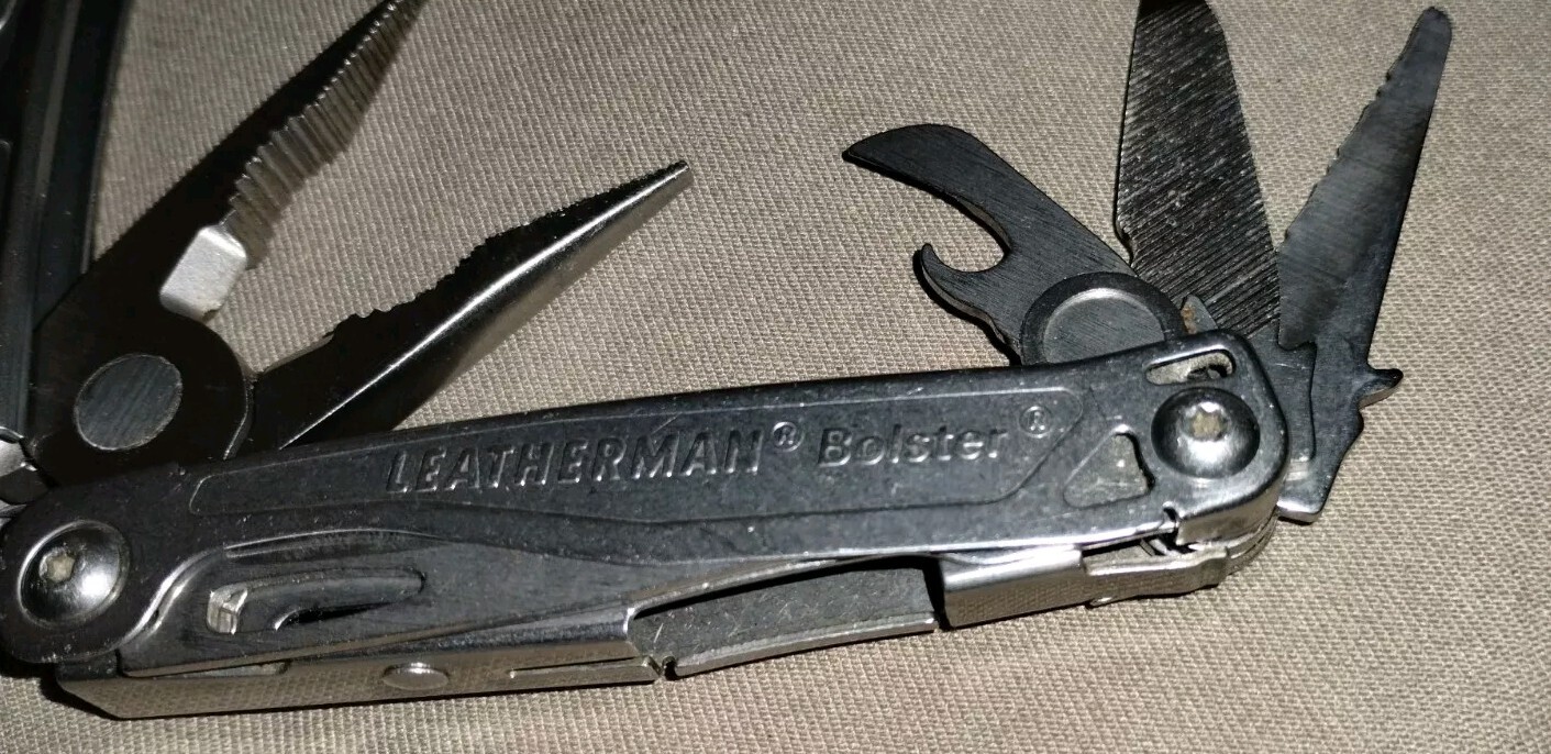 Leatherman Bolster 13-Tool Stainless Steel Multi-tool & Sheath Lightweight 5.9oz