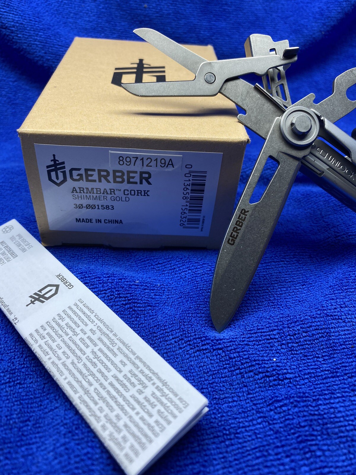 Gerber Armbar Cork Multi Tool Shimmer Gold Color