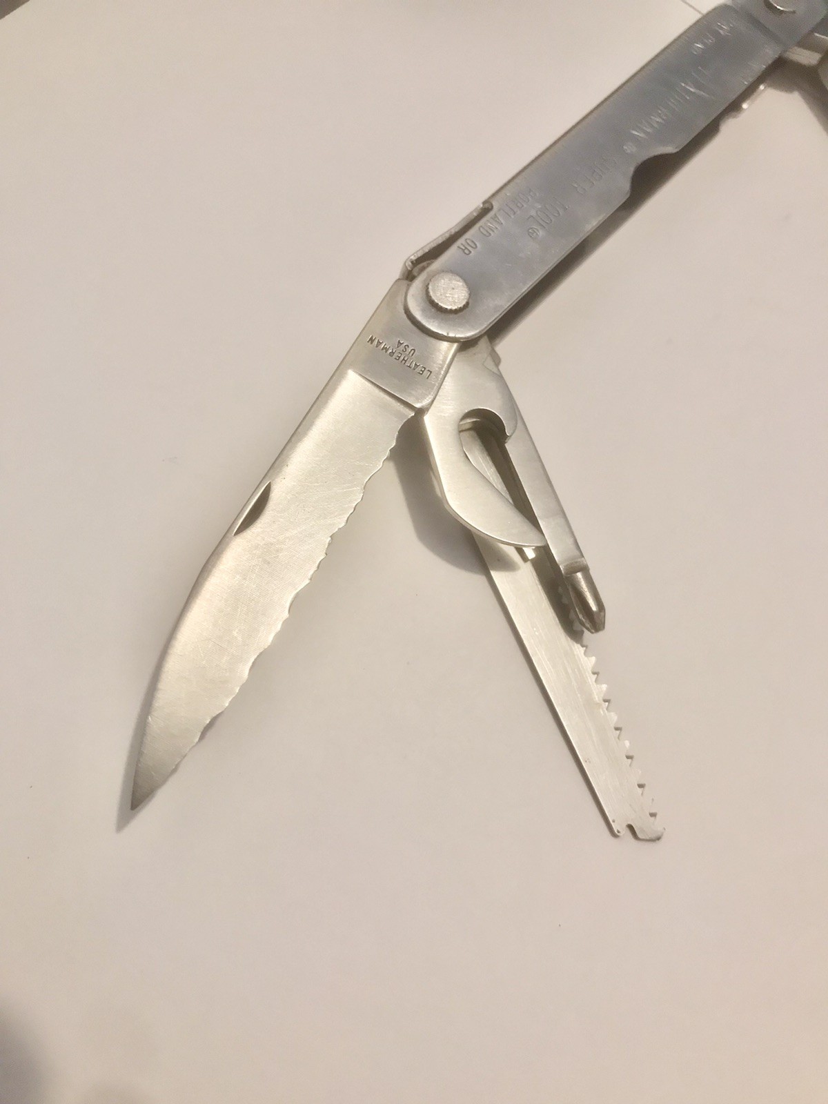 Leatherman SUPER TOOL Multi-Tool Stainless Steel Oregon USA Pat Pend VERY CLEAN