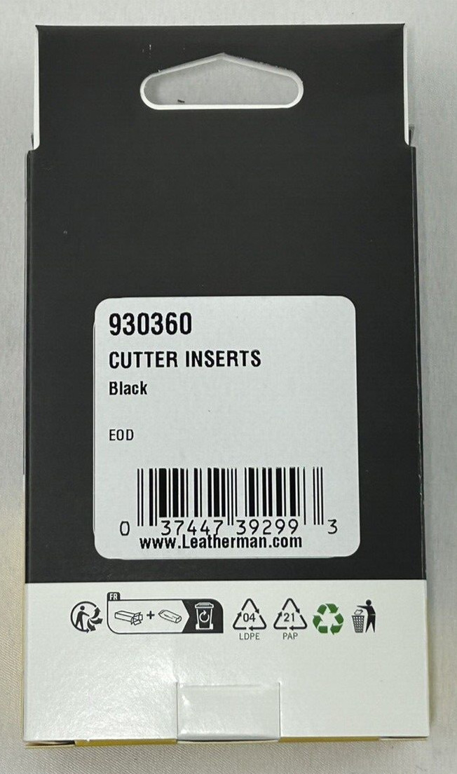 Leatherman 930360 Black Replacement Steel Cutter Inserts