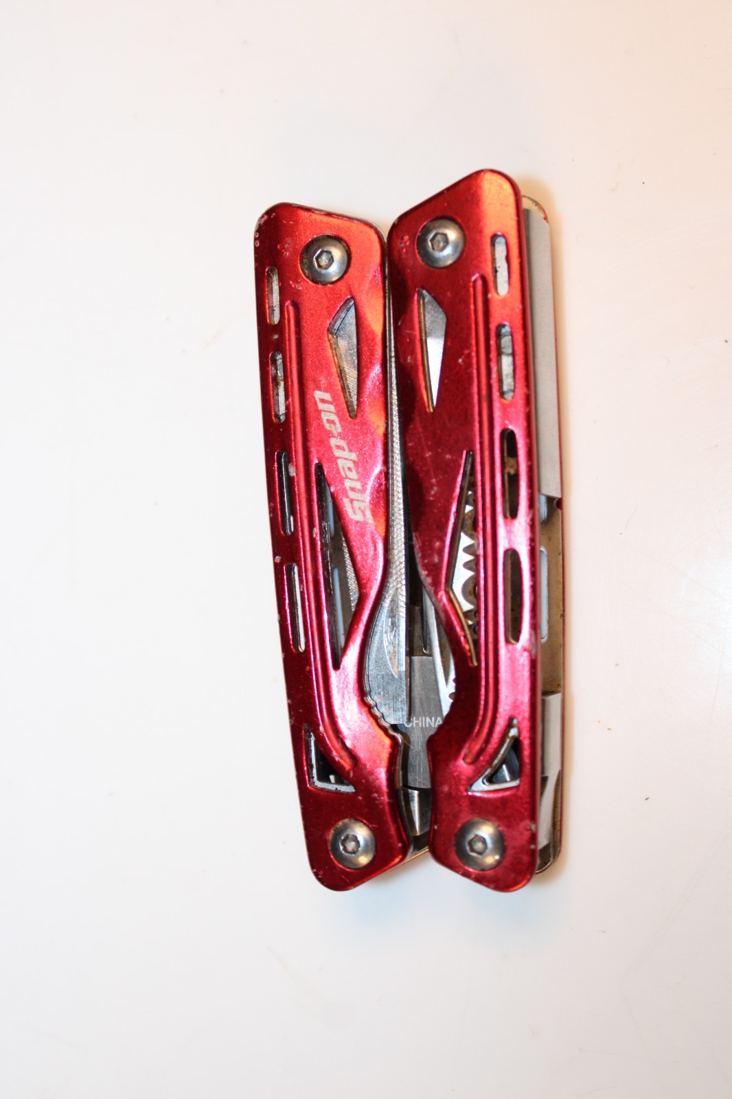 2x Snap-On Stainless Steel Red Pocket Multi-Tools