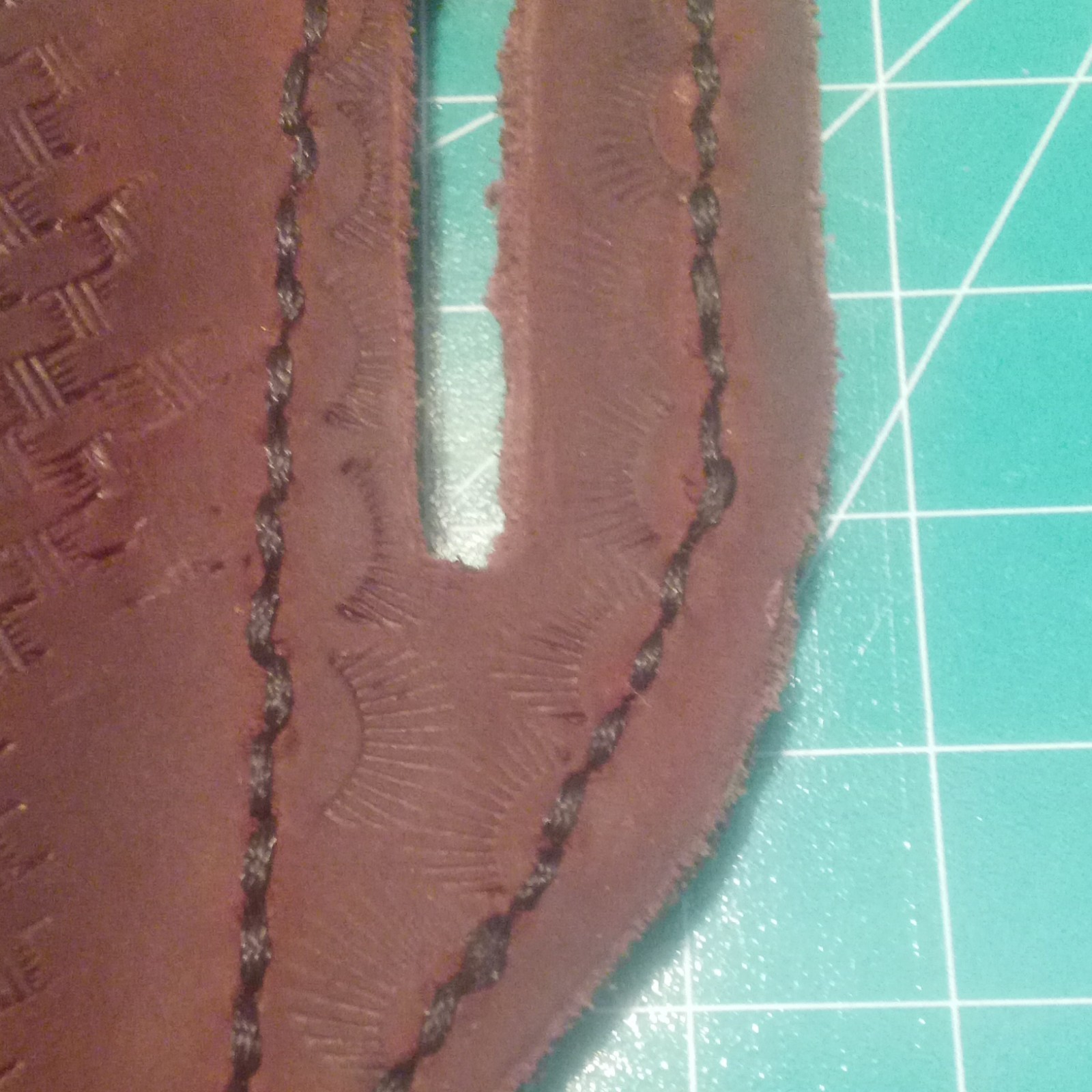 Hand Tooled Leather Sheath / Carrying Case W/ Multi-tool
