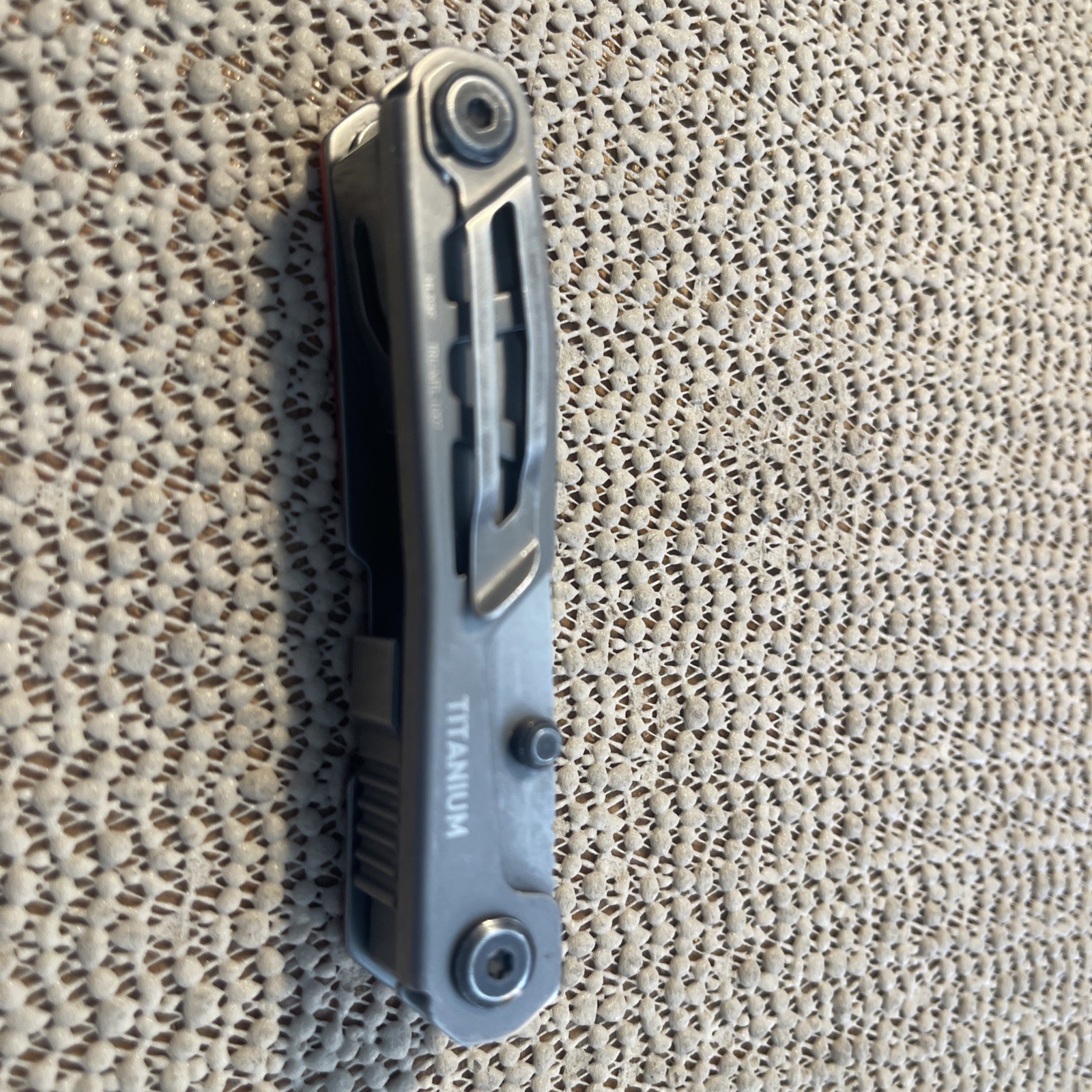True Titanium Block Multi Tool 5-in-1 Utility Knife, Screwdriver, Bottle Open