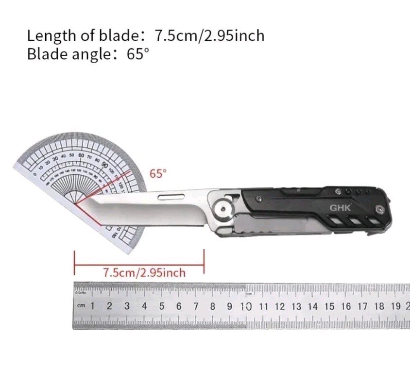 Pocket EDC 2-into-1 MultiTool • Large Scissors & Knife w/ Magnetic Connector