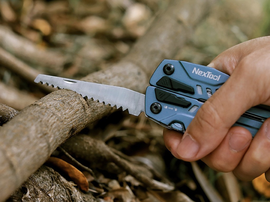 NexTool Sailor Pro Multitool Essential Tools With Blue-Gray Stainless Handles