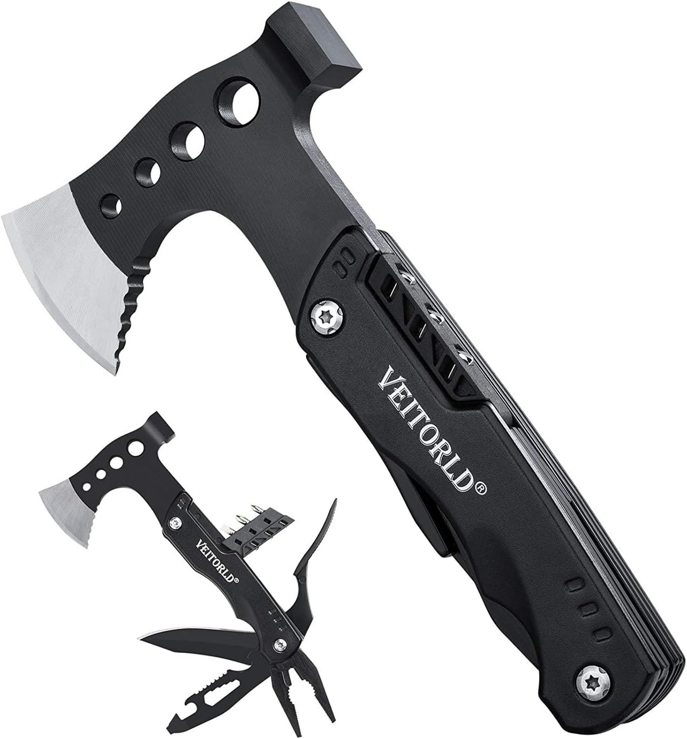 Versatile Multitool with Axe & Hammer – Stylish Presents for Outdoor Adventurers