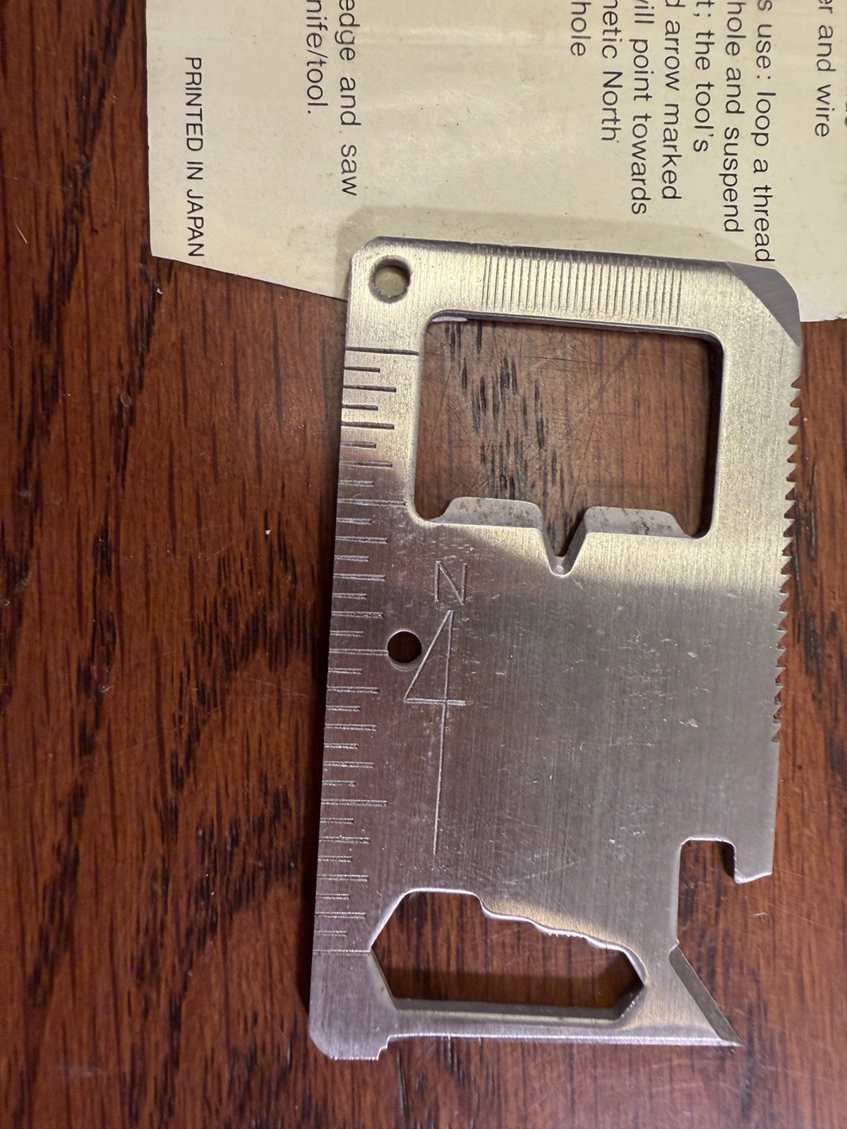 Vintage Gutmann 21-011 Survival Multi-Tool Card Knife w/ Case & Instructions
