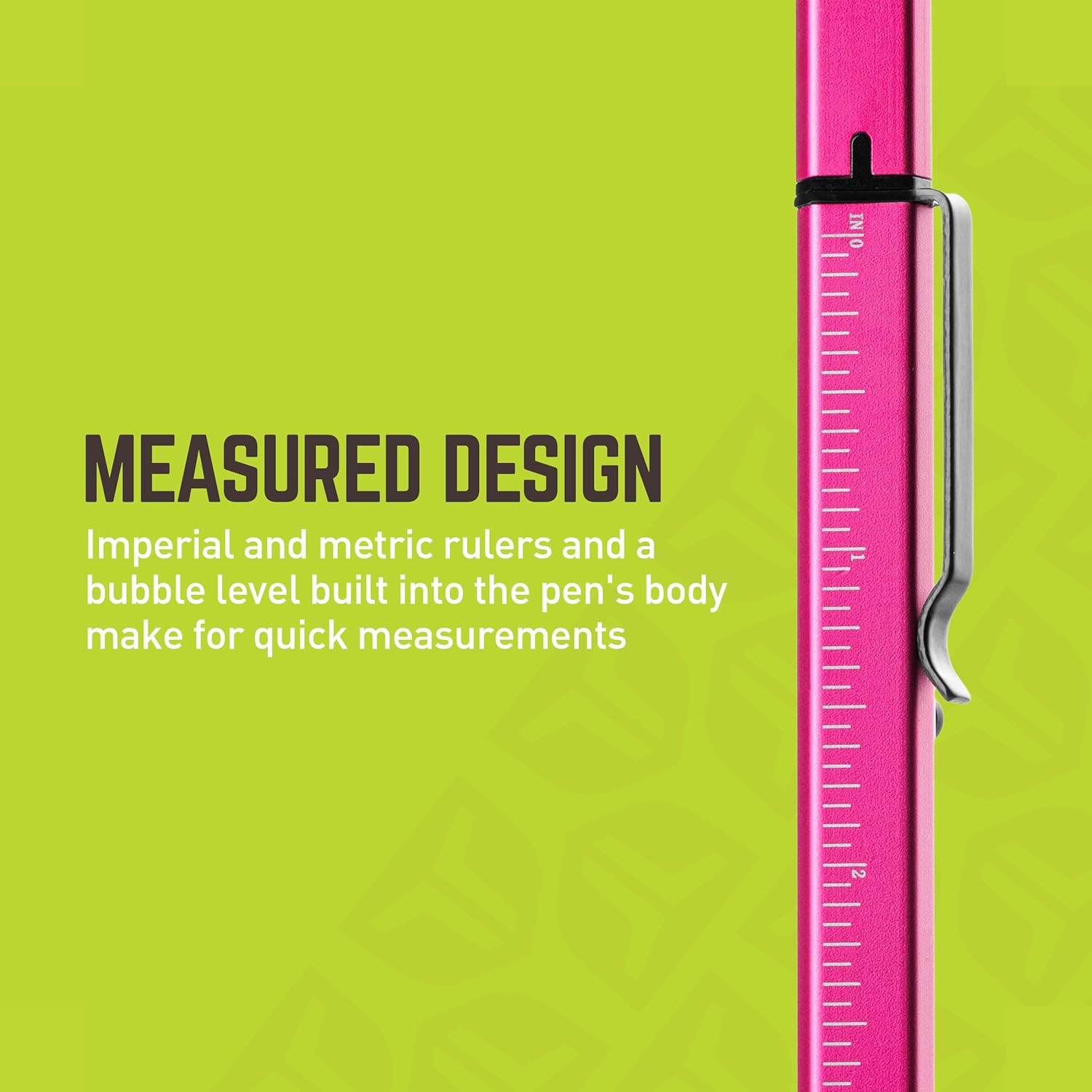 SCRYBE BOLT Multitool Pen | 8-In-1 Multitool with Ballpoint Pen, Bubble Level, 2