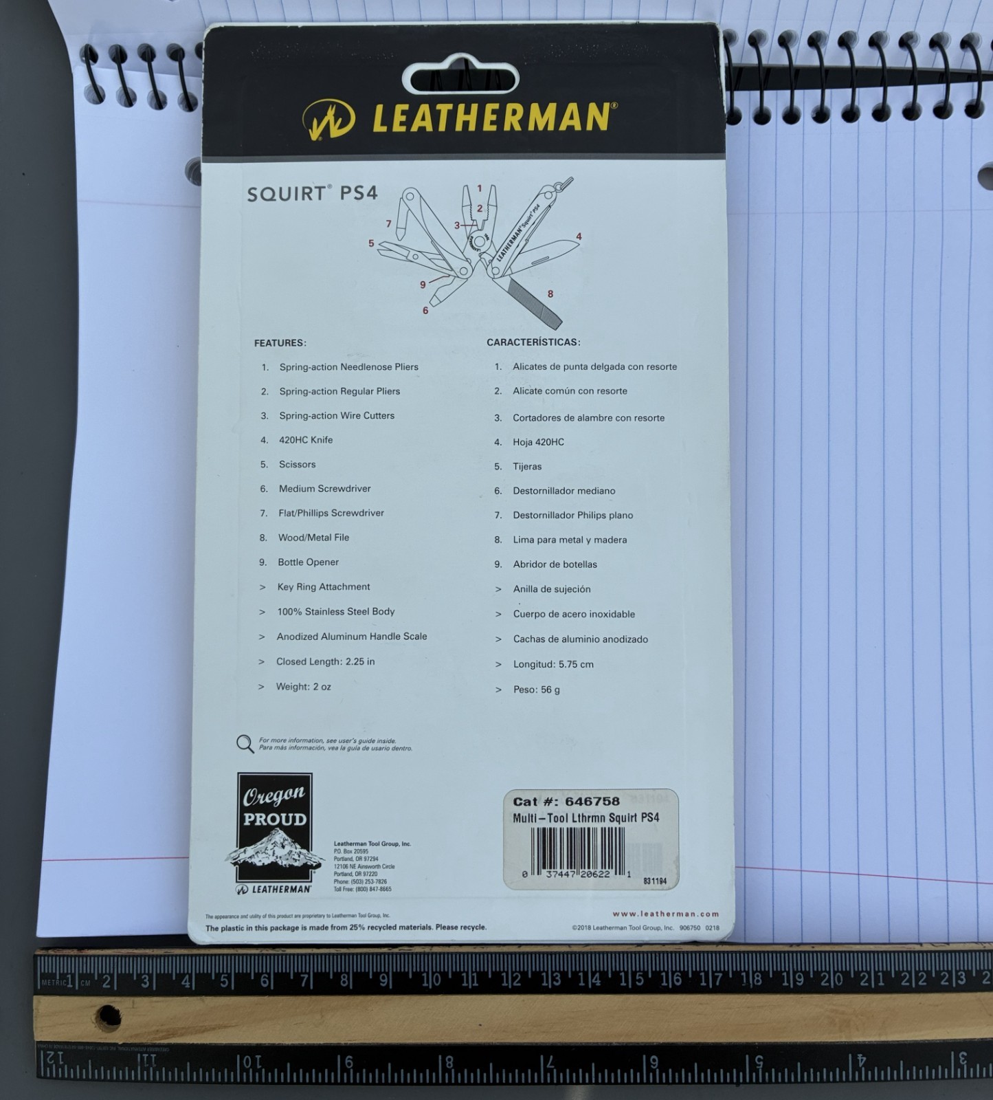 Leatherman Squirt PS4 2018, 646758, black, edc, discontinued, new sealed in box