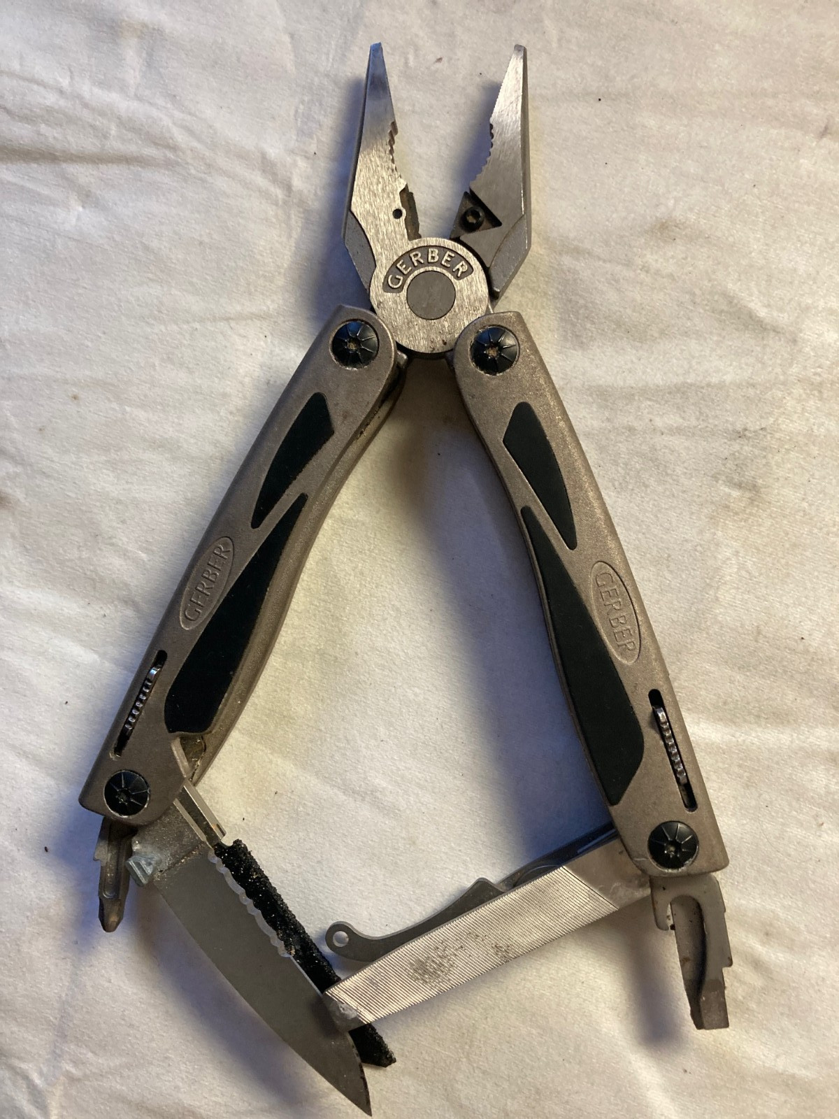 GERBER [N° MP800] Urban Legend multi-plier & factory sheath made-in-USA vintage