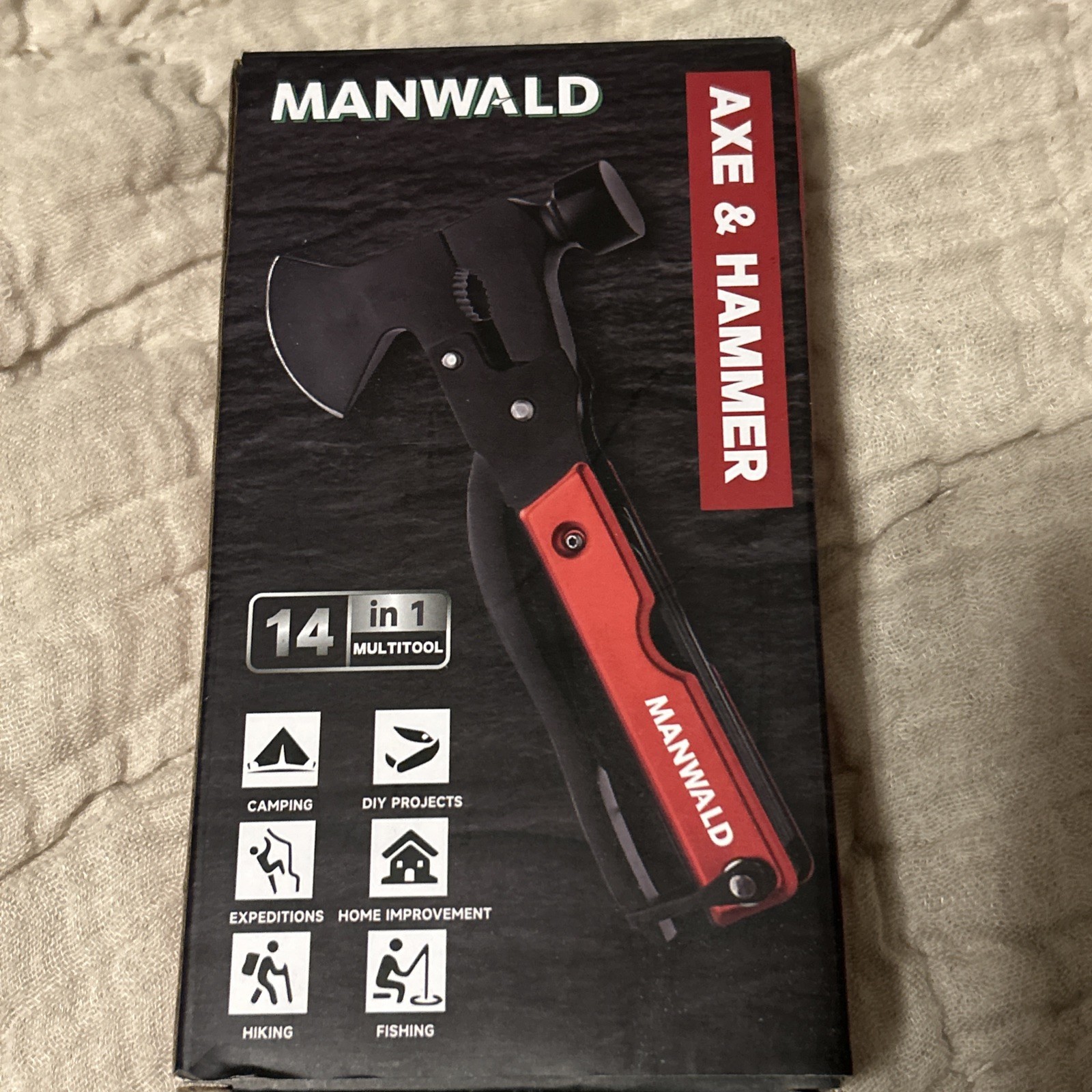 14 in 1 Multitool Camping / Survival Accessory by MANWALD Axe & Hammer
