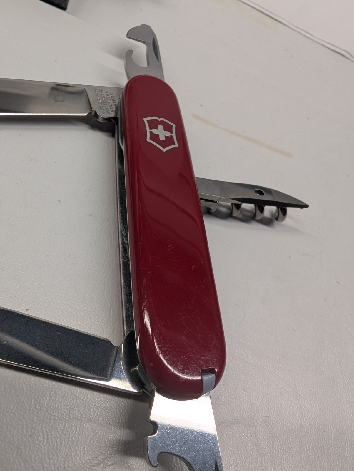 Victorinox Swiss Army Knife CLIMBER & SPARTAN RED 2 tools Never used