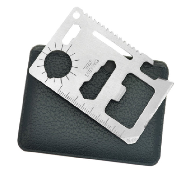 Credit Card Tool – 11 in 1 Credit Card Multitool Knife Saw Wallet Survival Tool