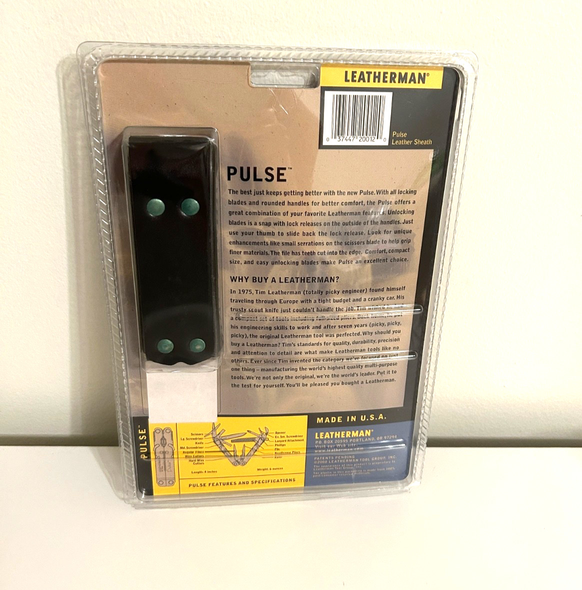 NEW SEALED Leatherman Pulse Multi-Tool Stainless Steel Silver Leather Pouch RARE
