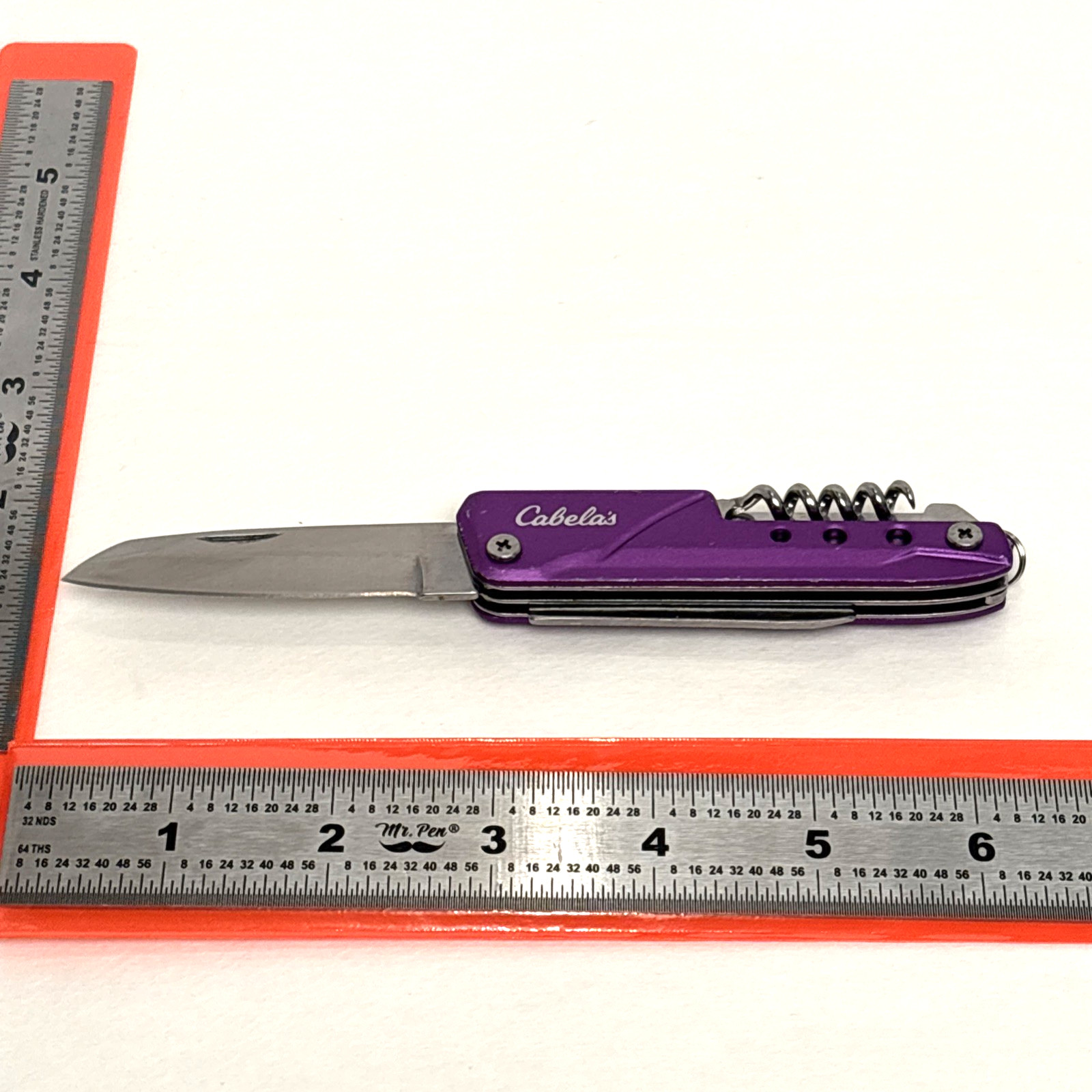 Cabela’s Pocket Tool Knife Purple Multiple Tools 6 Hunting Fishing Camping