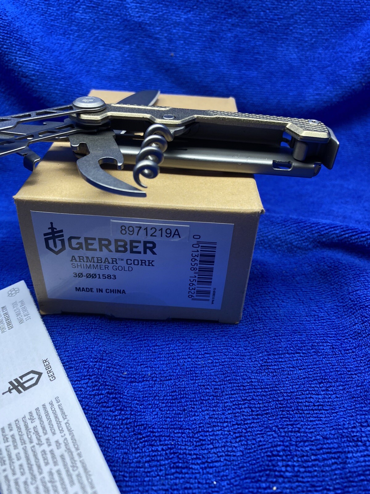 Gerber Armbar Cork Multi Tool Shimmer Gold Color