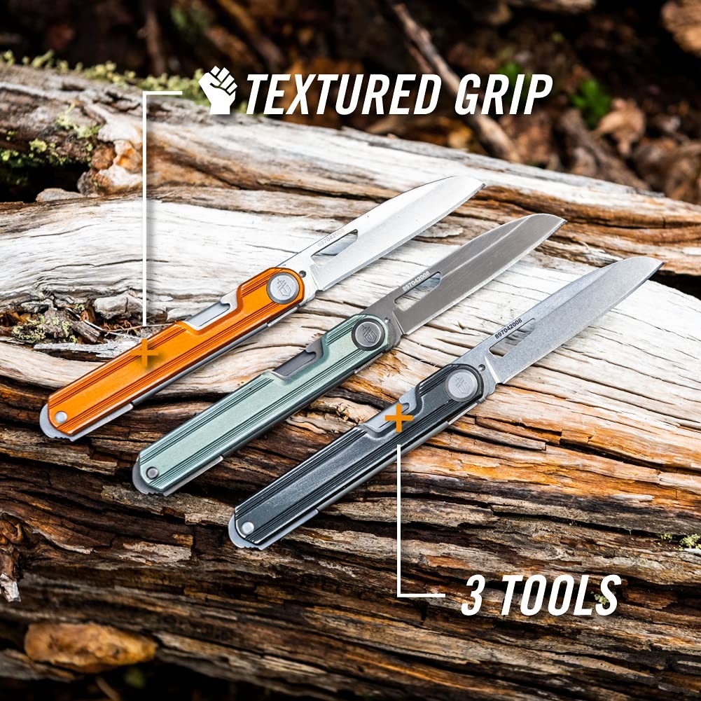 Gerber Gear Armbar Slim Cut Pocket Knife Multitool with Scissors Baltic Haze