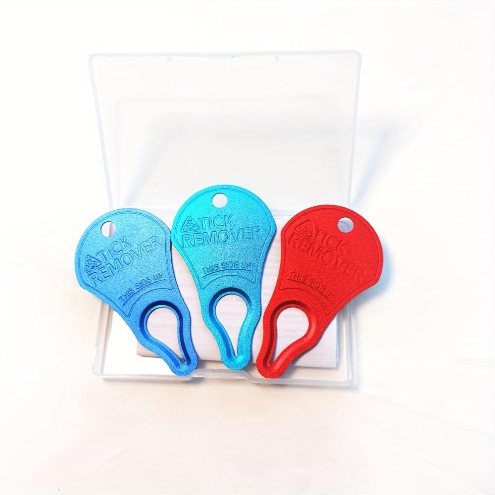 Lightweight Durable Sharp Precision Ergonomic 3-Piece Portable Tick Remover Tool