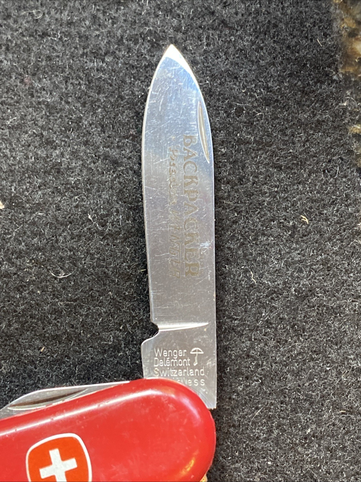 Vintage – Wenger Genuine Swiss Army Knife – Backpacker – Unused – Rare 9 Tools