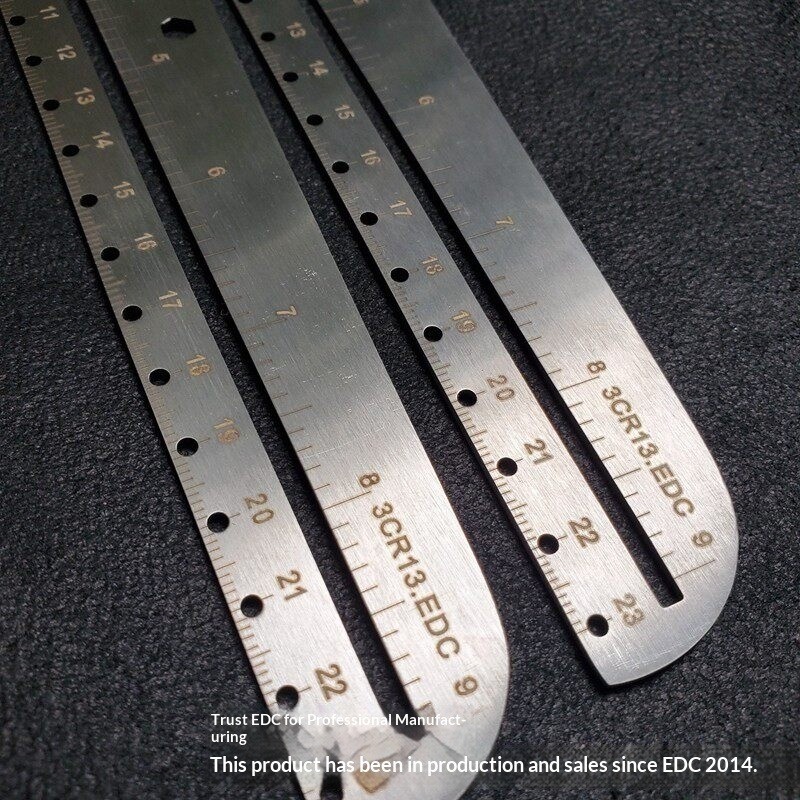 Titanium alloy / 3CR Stainless steel – Ruler Protractor Compass Angle Measuring