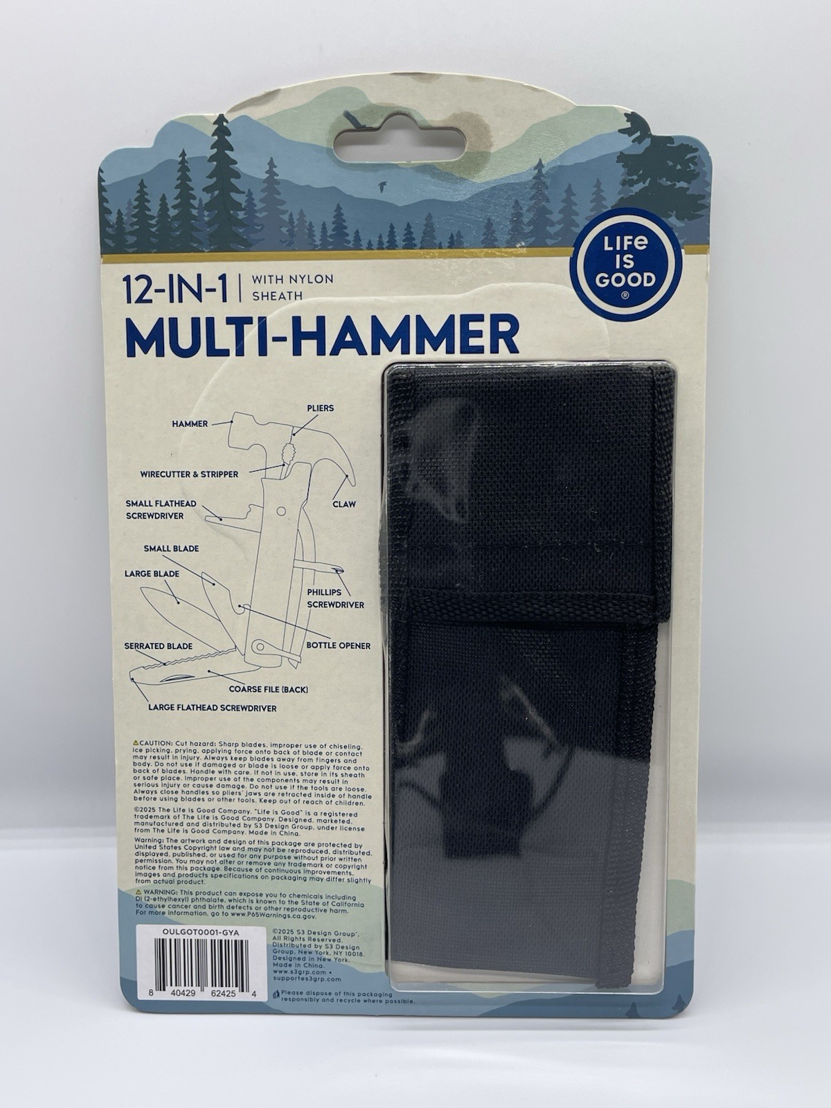 Life is Good Multi-Hammer In Black and Silver