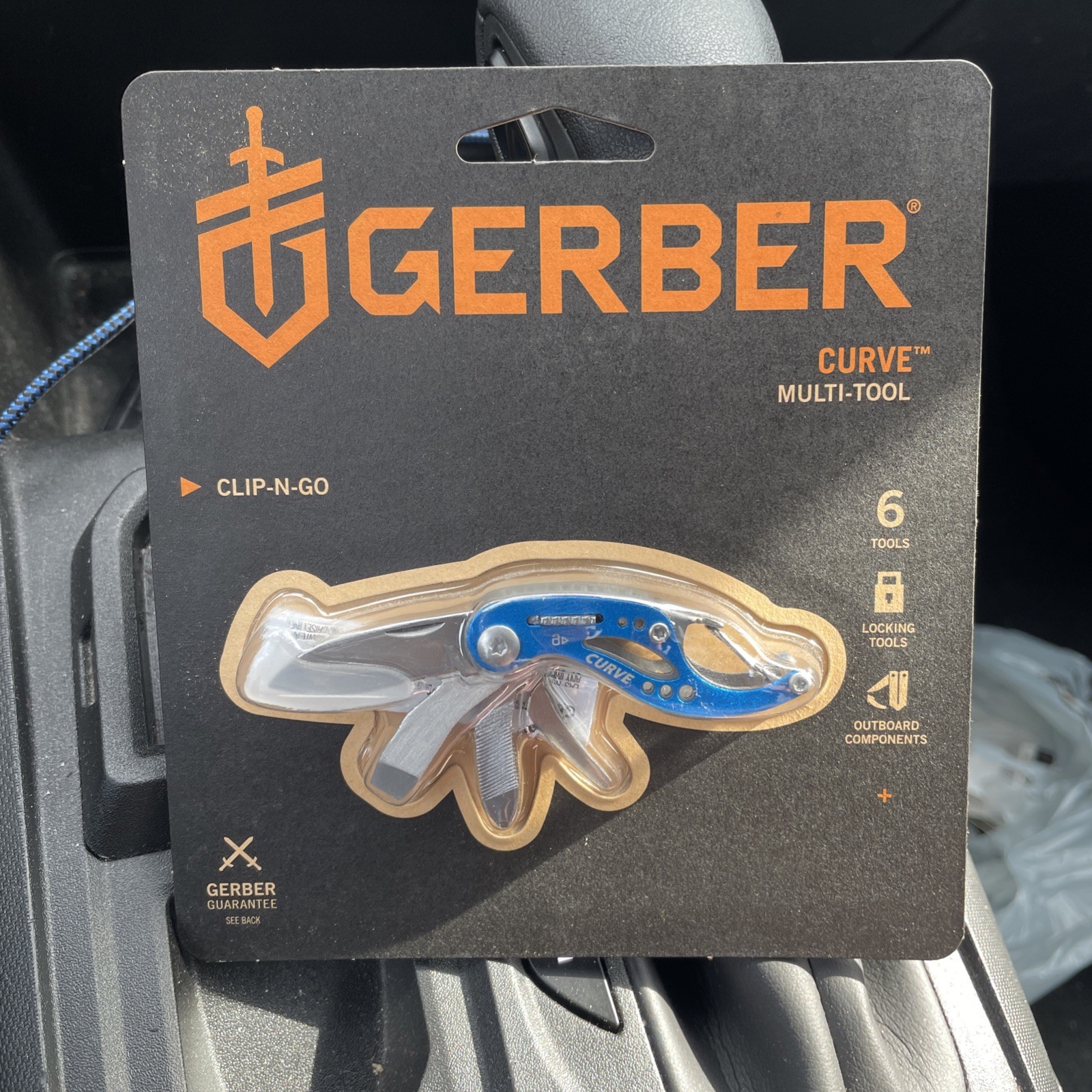 Gerber Curve Multi-Tool New Blue Clip N Go 6 In 1 Tool