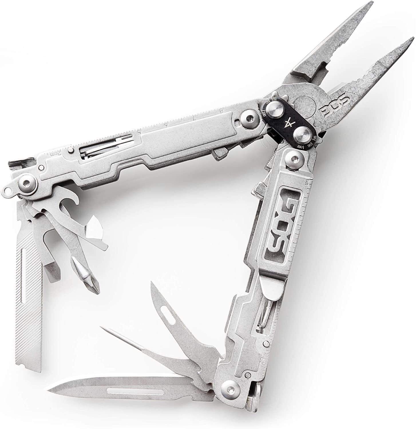SOG PA1001-CP PowerAccess Multi-Tool with 18 Tools, 5.9″ Overall