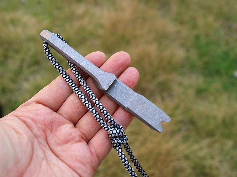 CNC Titanium Alloy Pry Bar Crowbar Bottle Opener Cutter Outdoor EDC Multi Tools