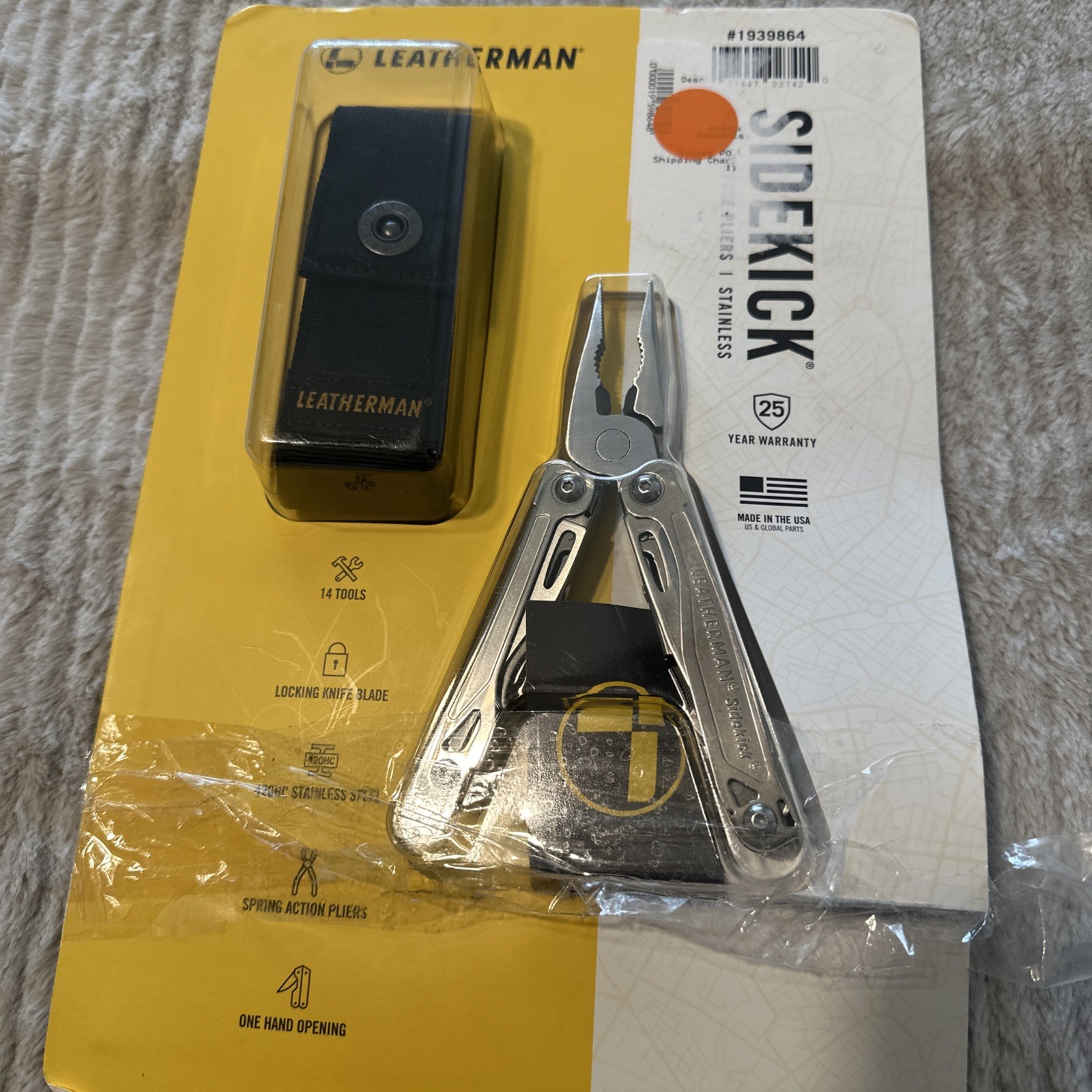Leatherman Sidekick 14 In 1 Stainless Steel Multi Purpose Tool With Nylon Case