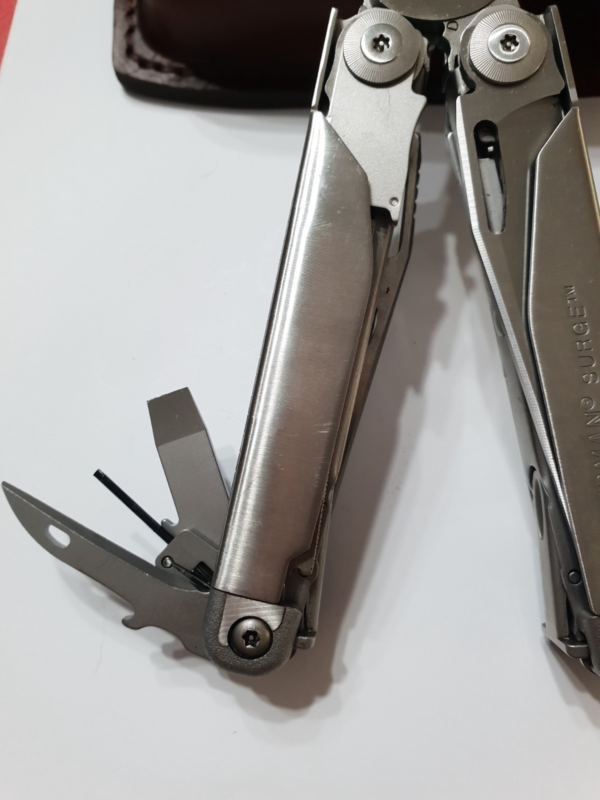 🔥🔥🔥 Leatherman Surge Gen1 Large Leather Sheath Retired Collectable Very Rare