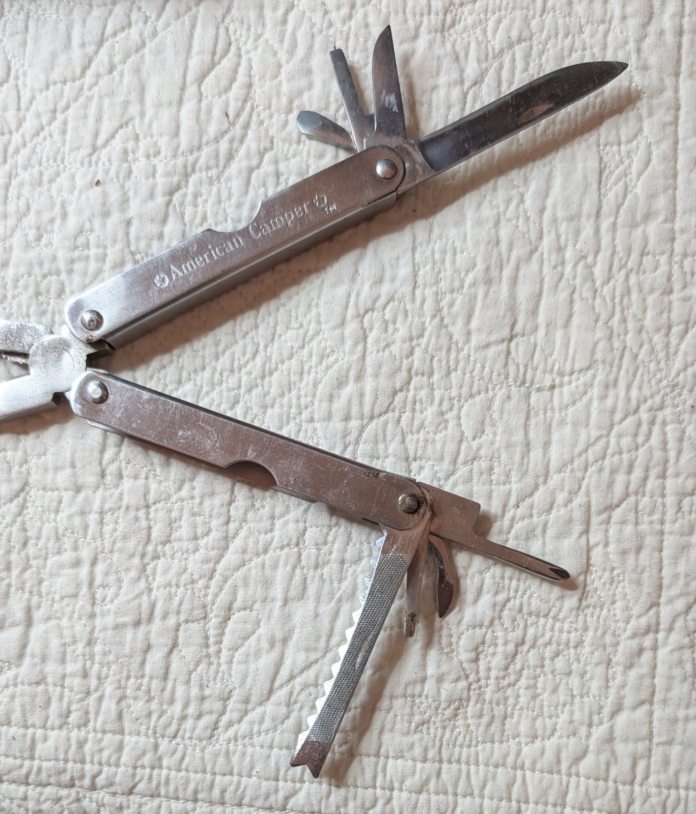 American Camper Multi-Tool with Brown Sheath