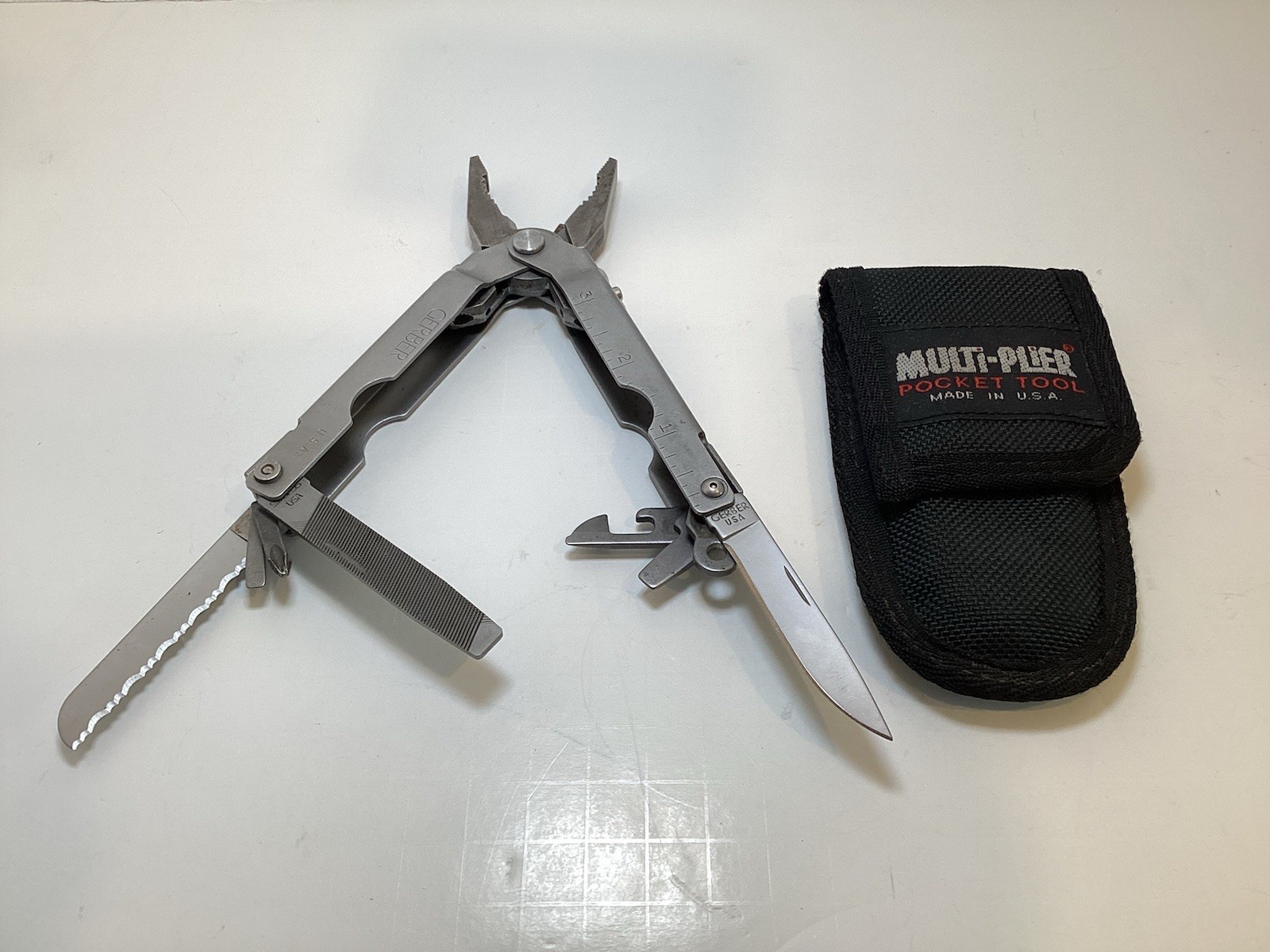 Gerber Multi-Plier Pocket Tool with Nylon Pouch Made in USA