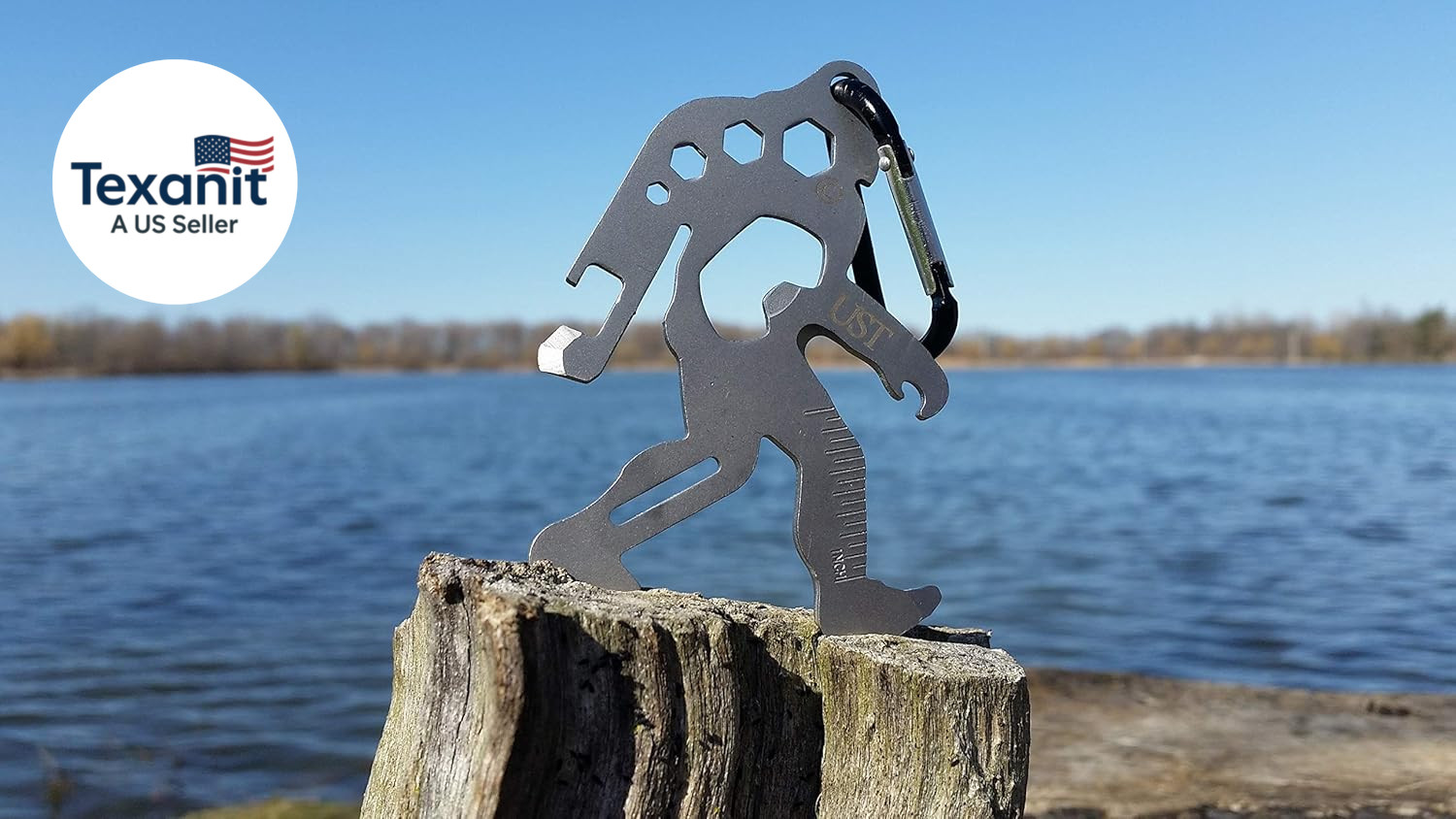 Tool-A-Long Multi-Tool Carabiners with Durable, Compact Stainless Steel Construc