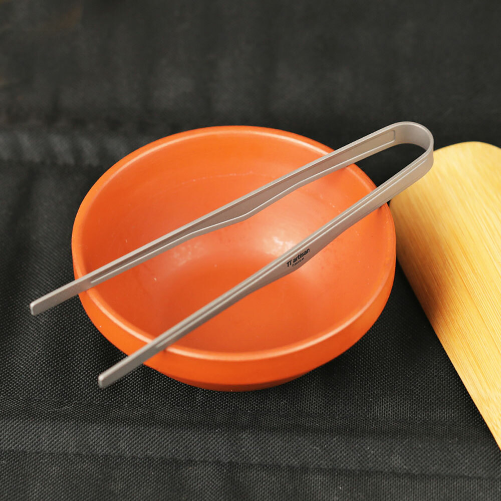 Tiartisan Titanium Barbecue Clip BBQ Outdoor Camping Tool Multi-function Folder