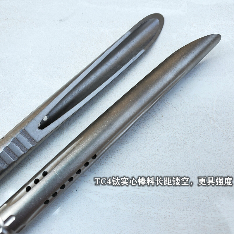 1Pcs Titanium Alloy Survival Crowbar EDC Tools / Belt Clip K Plate Sheath Pouch
