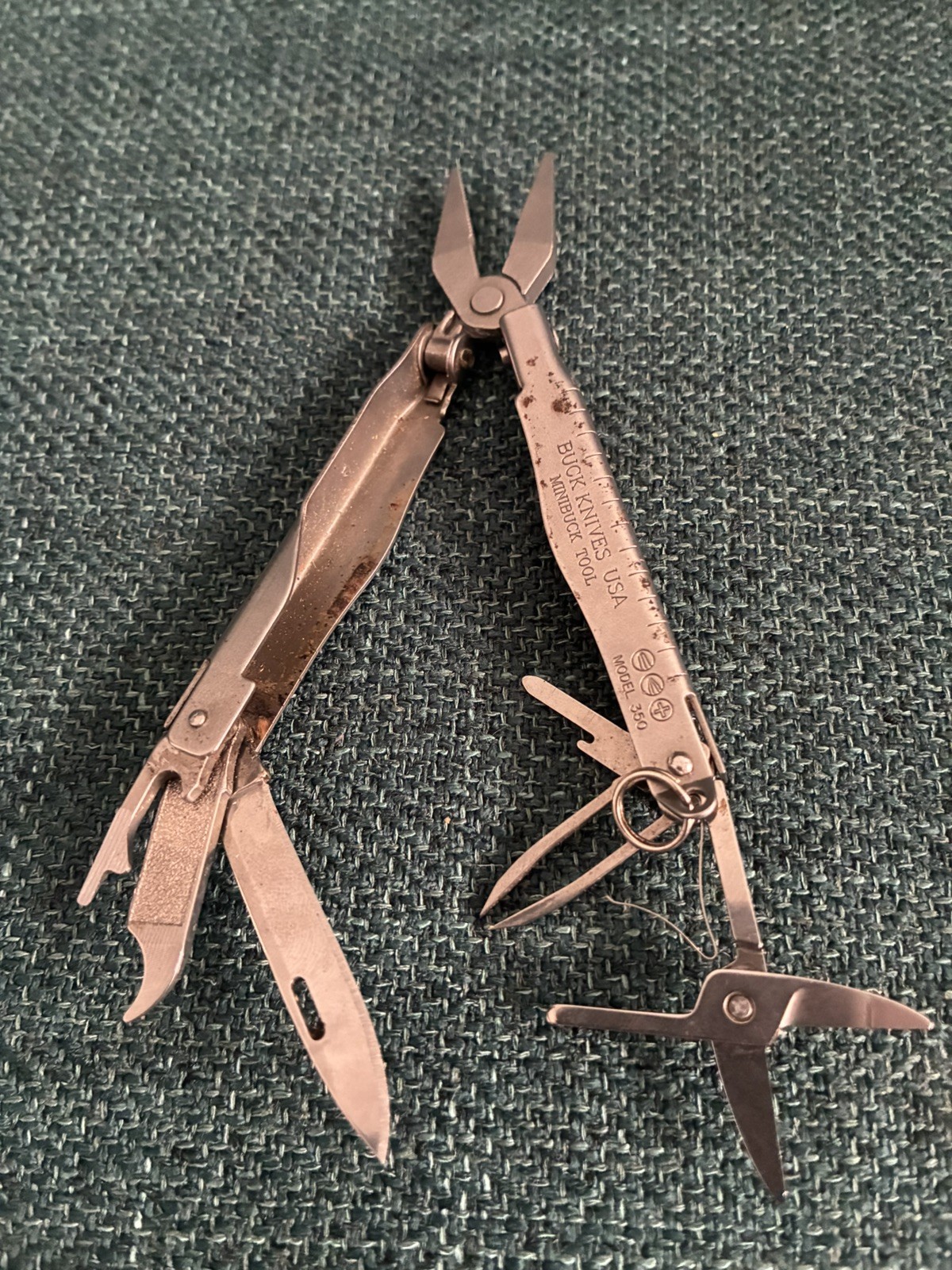 Buck Model 350 Minibuck Tool Multitool Made In USA + Carrying Case