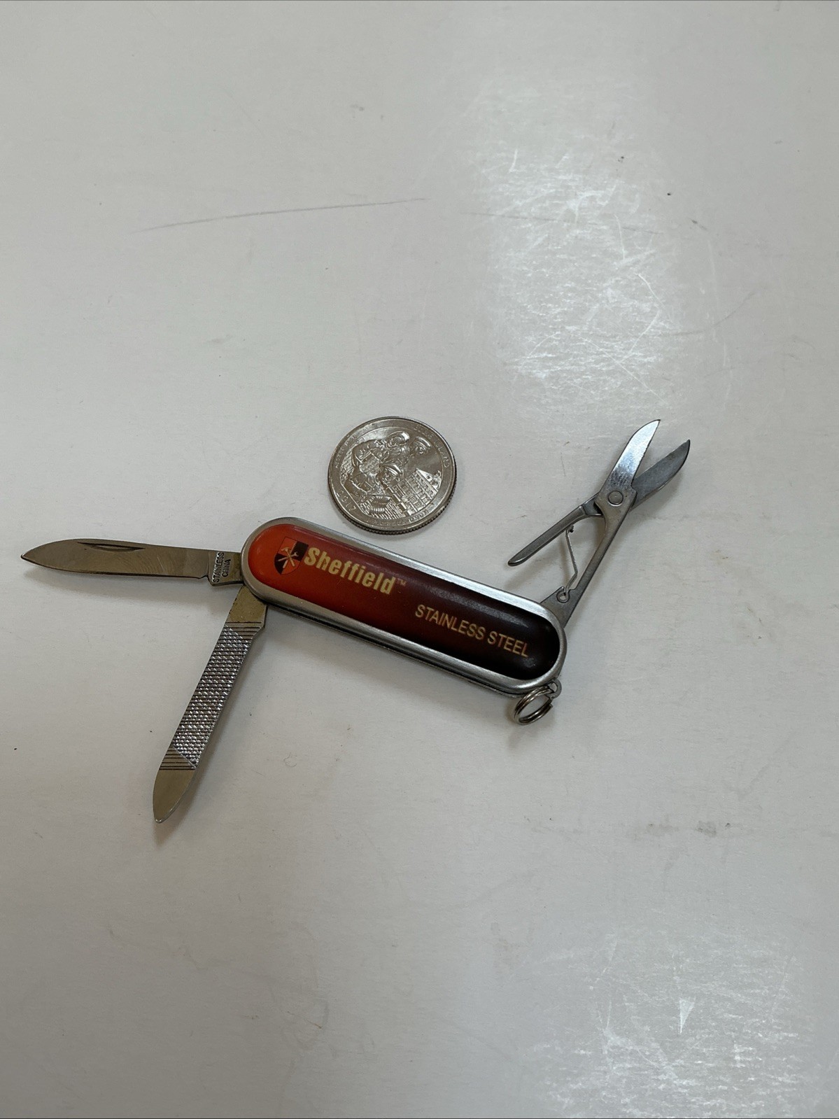 SHEFFIELD 3 Piece Multi Tool Knife- Scissors- Nail File