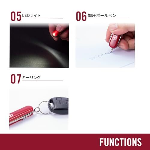 VICTORINOX Signature Light Translucent Red Knife Disaster Prevention Goods