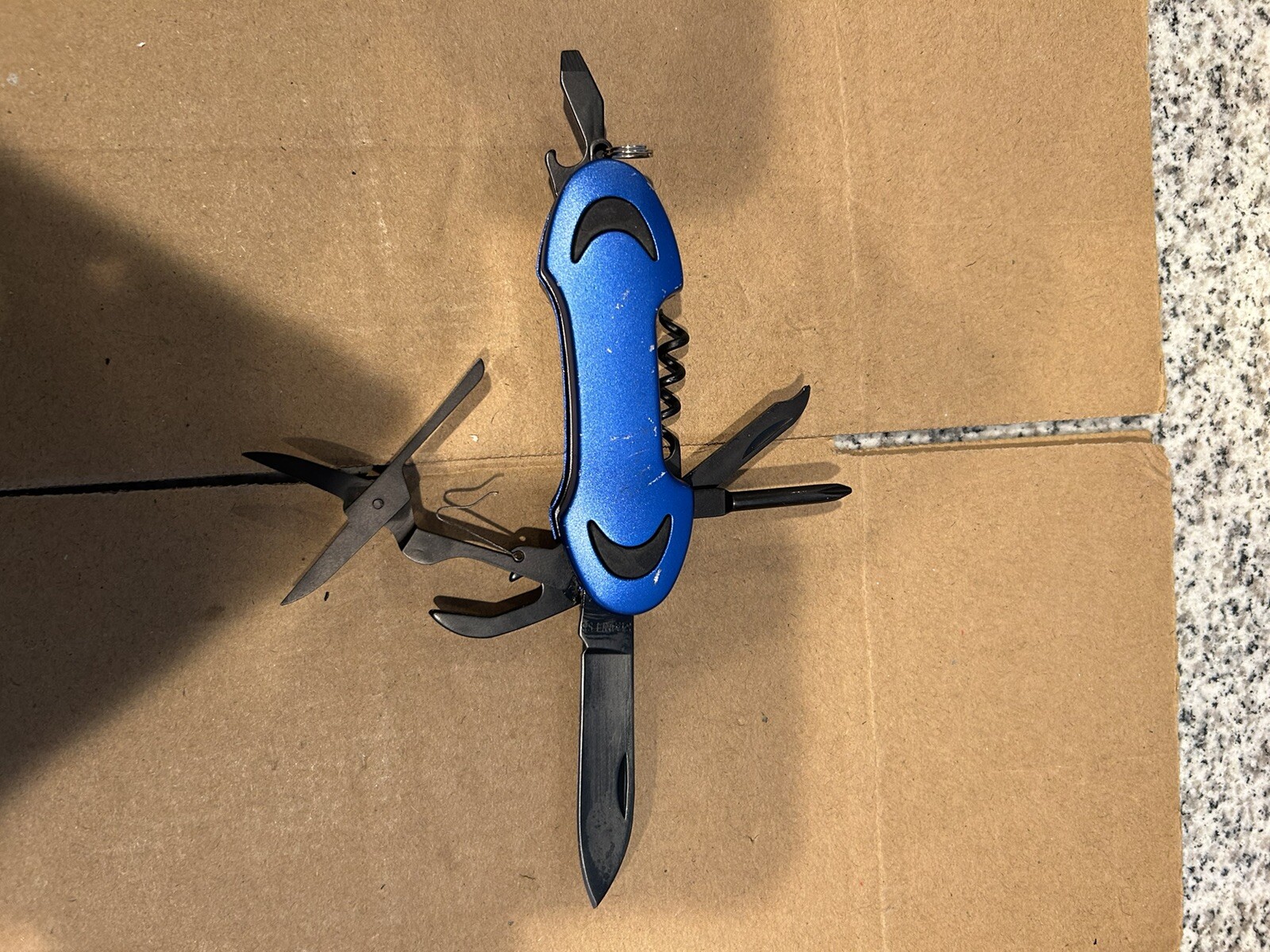 Multifunction Knife Blue – Used – Black blades